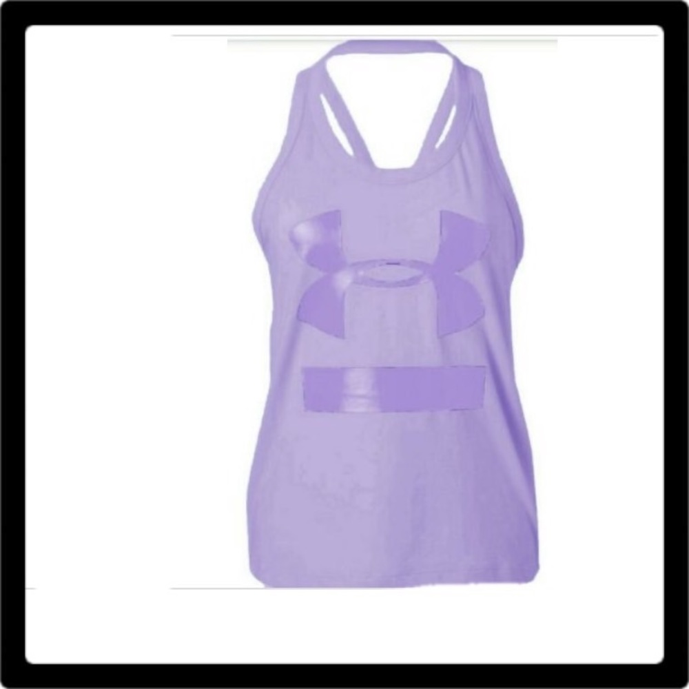 ❤️❤️Under Armour Logo Print Racer Back Tank Top Med